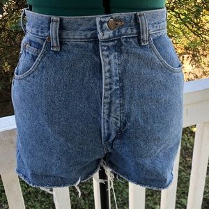 Western cutoff denim shorts